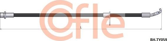 Тормозной шланг Cofle. Артикул 92.BH.TY059