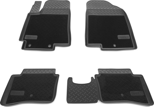 Коврики комбинированные Норпласт для салона Hyundai Solaris 2010-2014. Артикул NPL-Po-31-35-CM