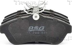 Тормозные колодки BSG передние для Citroen C2 2003-2010. Артикул BSG 70-200-004