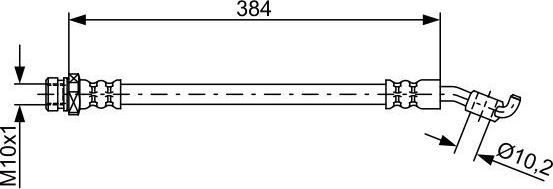 Тормозной шланг Bosch. Артикул 1 987 481 884