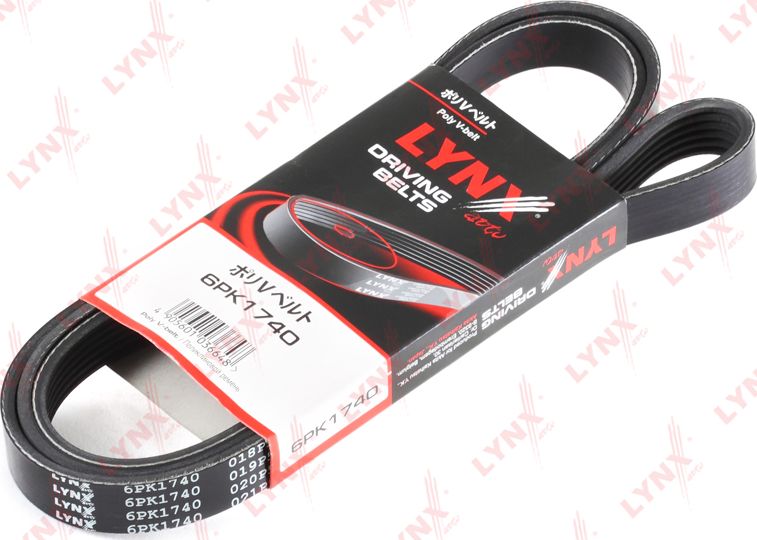 Приводной ремень поликлиновой LYNXauto. Артикул 6PK1740