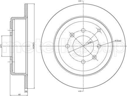 Тормозной диск Trusting передний для Audi A1 II (GB) 2018-2026. Артикул DF1842