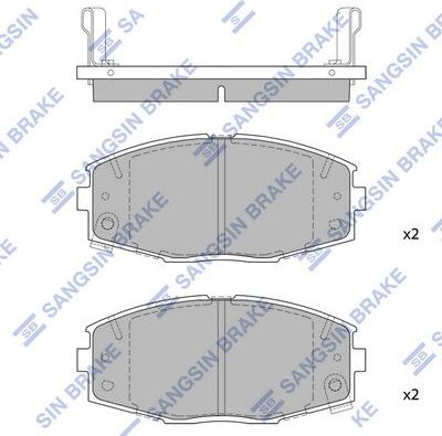Тормозные колодки Sangsin Hi-Q. Артикул SP1429