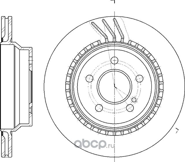 Диск тормозной (G-Brake). Артикул GR02935
