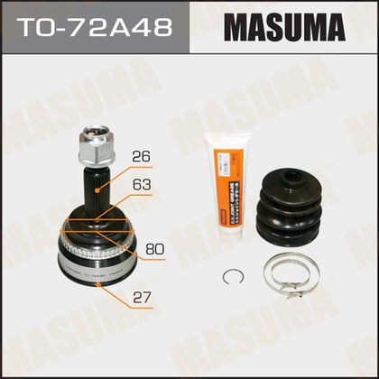 Шрус наружный (граната) Masuma передний для Toyota Highlander I (U20) 2000-2007. Артикул TO-72A48