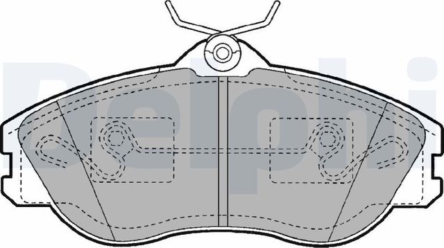 Тормозные колодки Delphi (Low-Metallic) передние для Audi S2 I 1990-1996. Артикул LP1445