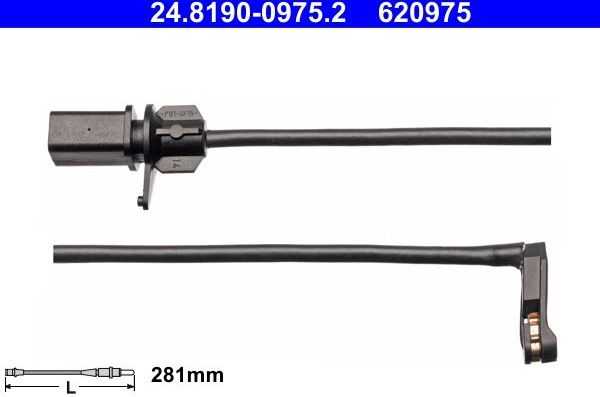 Датчик износа тормозных колодок  ATE. Артикул 24.8190-0975.2