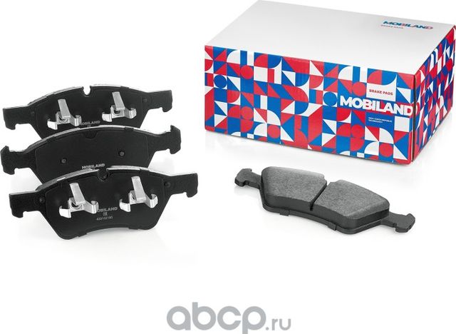 Колодки тормозные дисковые передние (4 шт.) с п/шум. пласт. MERCEDES-BENZ E-CLAS (Mobiland). Артикул 429102180