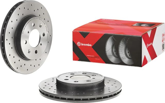 Тормозной диск Brembo XTRA передний для MG ZR 2001-2005. Артикул 09.5509.1X