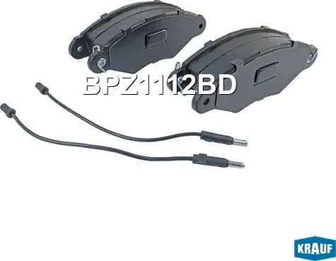 Колодки тормозные дисковые Krauf. Артикул BPZ1112BD