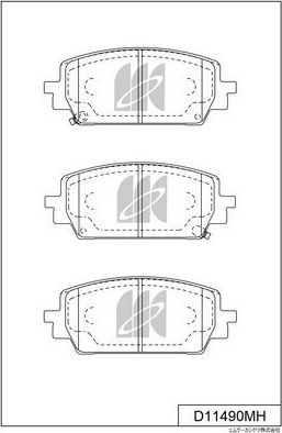 Тормозные колодки MK Kashiyama. Артикул D11490MH