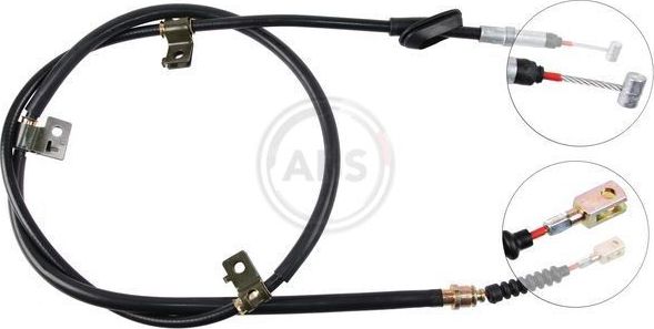 Трос ручника (тросик ручного тормоза) ABS задний левый для Rover 600 1993-1999. Артикул K13777