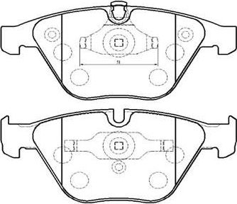 Тормозные колодки HSB. Артикул HP5196