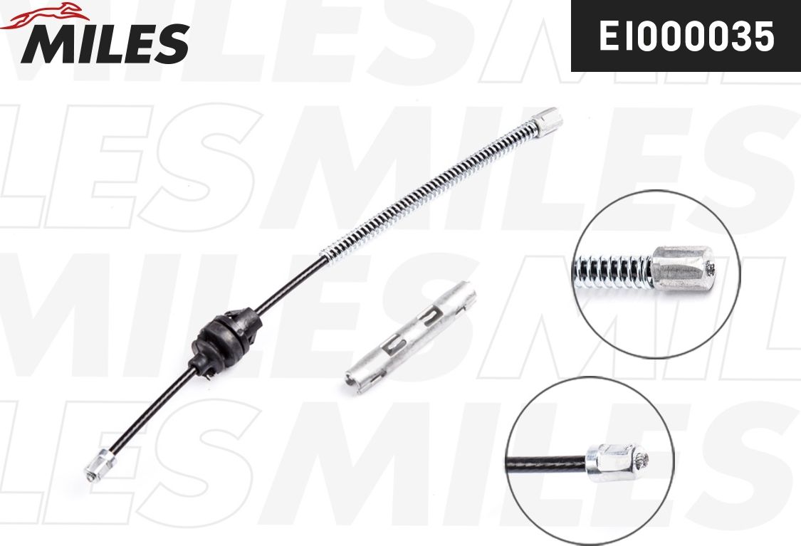 Трос ручника (тросик ручного тормоза) Miles. Артикул EI000035