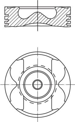 Поршень Mahle. Артикул 001 PI 00167 002