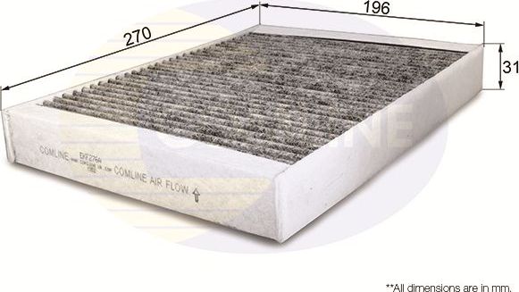 Салонный фильтр Comline. Артикул EKF276A