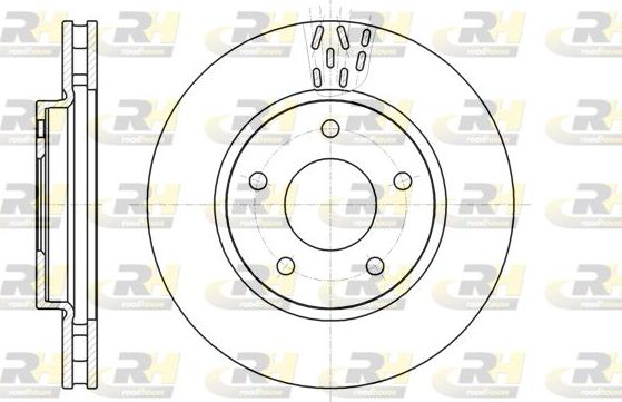Тормозной диск RoadHouse передний для Dodge Caliber I 2006-2013. Артикул 61291.10