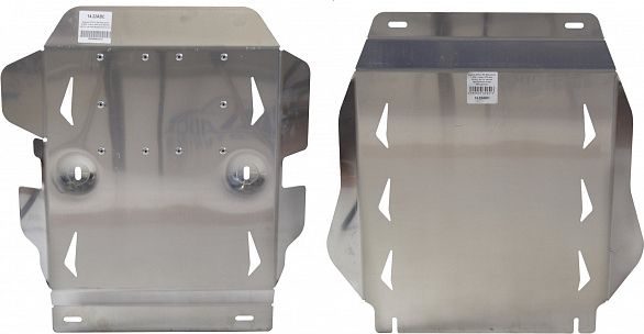 Защита алюминиевая АВС-Дизайн для РК и КПП Mitsubishi L200 V 2015-2026 (2 части). Артикул 14.22ABC