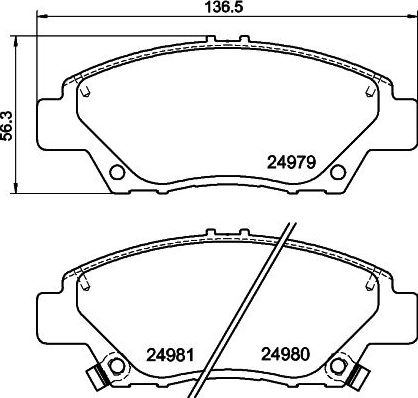 Тормозные колодки Nisshinbo. Артикул NP8013