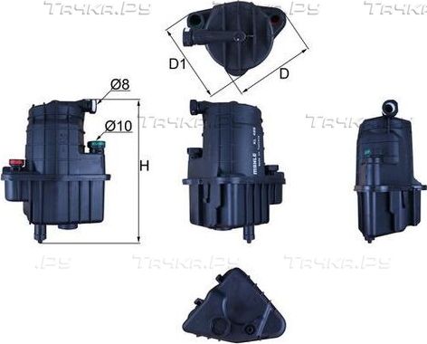 Топливный фильтр Mahle для Renault Clio III 2005-2014. Артикул KL 469