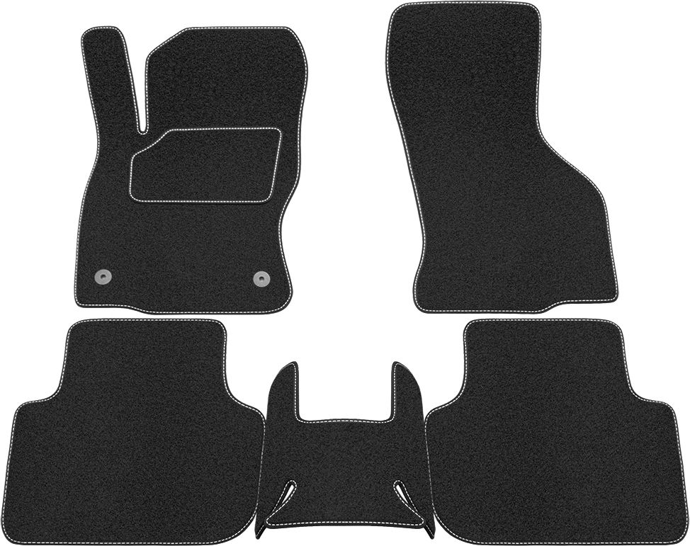 Коврики Rezkon ворсовые Стандарт для салона Skoda Octavia A8 2019-2026. Артикул 2530010400