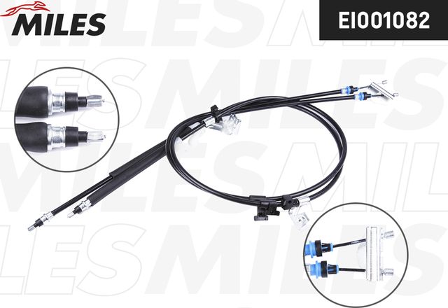 Трос ручника (тросик ручного тормоза) Miles. Артикул EI001082