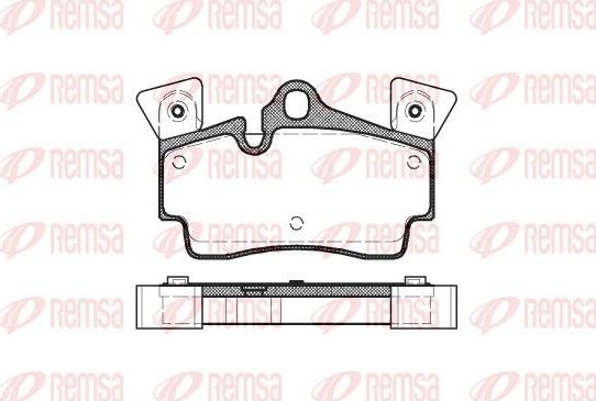 Тормозные колодки Remsa. Артикул 0996.10