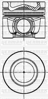Поршень Yenmak для Audi A3 II (8P) 2003-2013. Артикул 31-04341-050