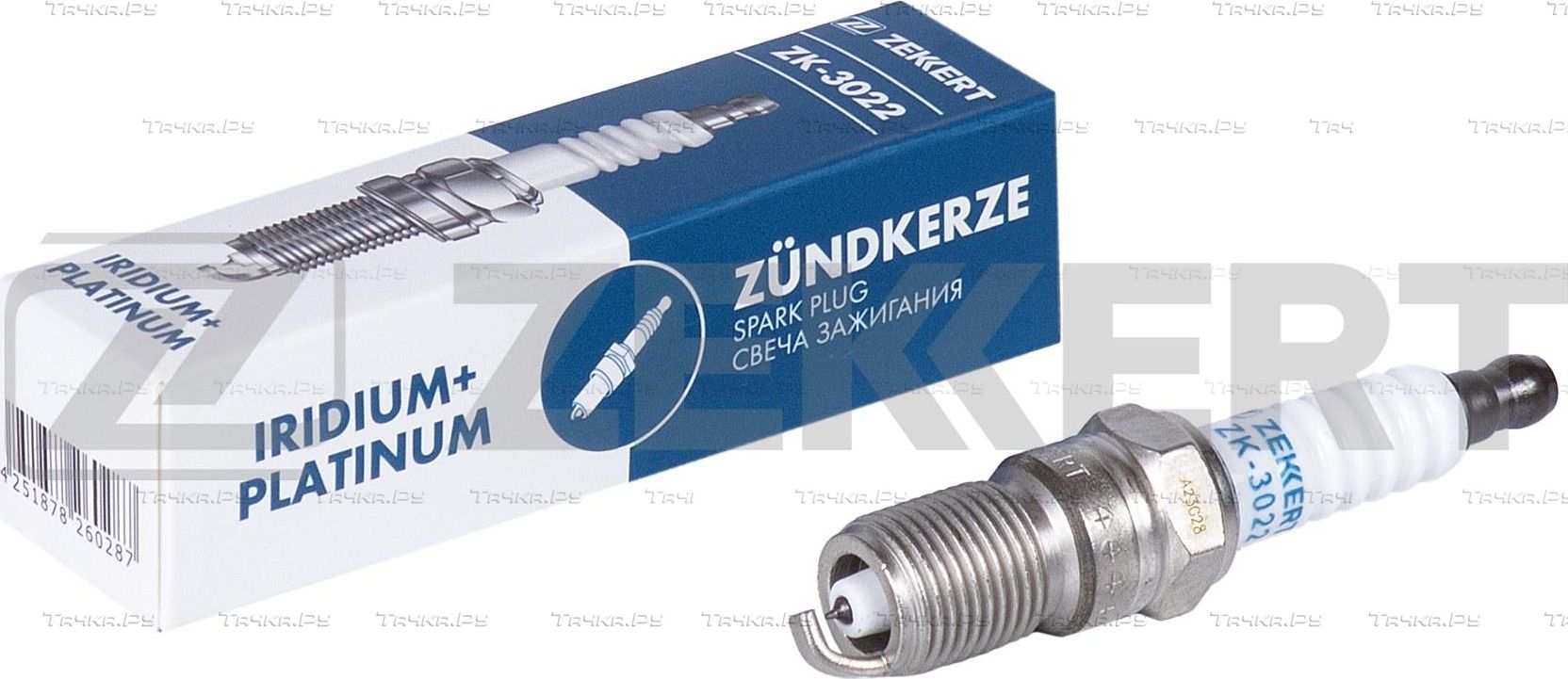 Свеча зажигания Zekkert для Ford Focus II 2004-2012. Артикул ZK-3022