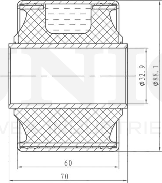 Сайлентблок рычага подвески (Unio). Артикул RMP-20199