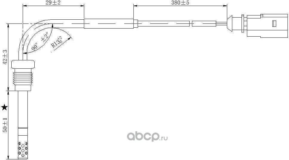 Датчик температуры выхлопных газов (Magtechnic). Артикул MAG0068OG