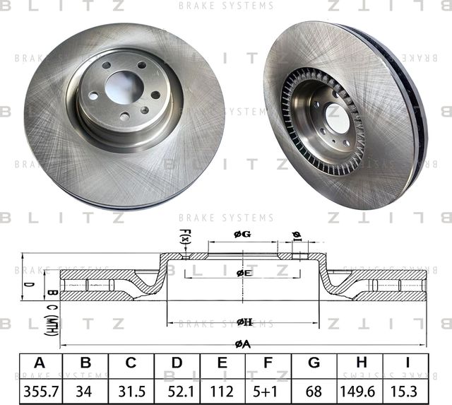Диск тормозной (Blitz). Артикул BS0567
