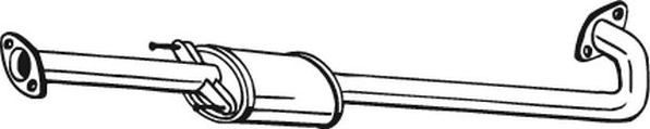 Глушитель (средняя часть) Bosal (Бельгия). Артикул 278-671