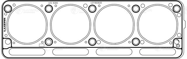 Прокладка ГБЦ Luzar. Артикул LES 10305