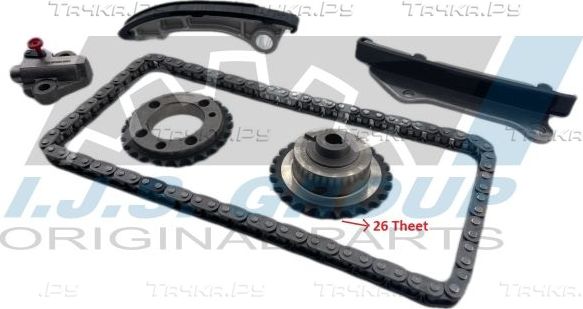 Цепь ГРМ IJS Group Technology & Quality для Nissan Cabstar F24M, F24W 2006-2013. Артикул 40-1009FK