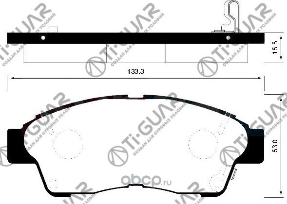 Тормозные колодки (TI-Guar). Артикул TG394