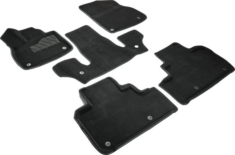 Коврики Seintex 3D ворсовые для салона Li Auto L9 2022-2026 ЧЕРНЫЕ. Артикул 99521