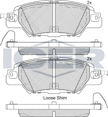 Тормозные колодки Icer задние для Mazda MX-5 IV (ND) 2016-2026. Артикул 182258