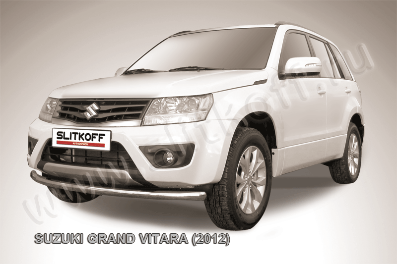 Защита Slitkoff переднего бампера d57 для Suzuki Grand Vitara III 5-дв. 2012-2015. Артикул SGV12002