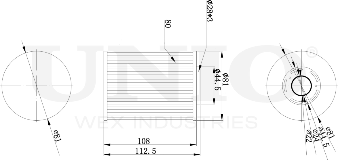 Фильтр топливный (Unio). Артикул FLT-50028