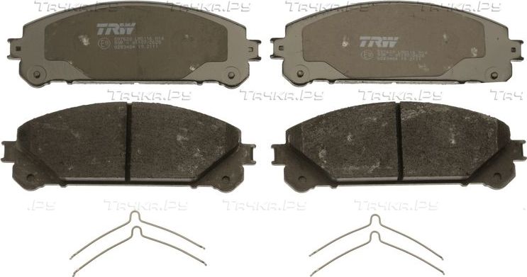 Тормозные колодки TRW COTEC передние для Toyota RAV4 IV (CA40) 2012-2019. Артикул GDB3484