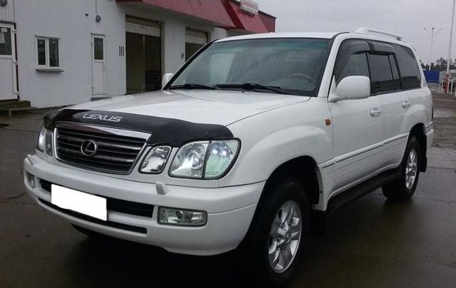 Дефлектор SIM для капота Lexus LX 470 1998-2007. (с надписью). Артикул SLLX4709812L