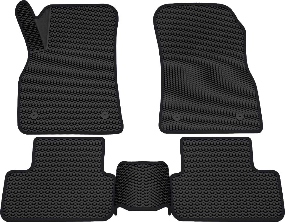 Коврики Rezkon 3D EVA ромб резиновые для салона Chevrolet Cruze 2009-2015 Черный кант. Артикул 9212020101