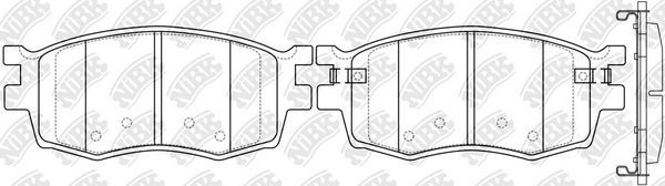 Тормозные колодки NiBK. Артикул PN0435