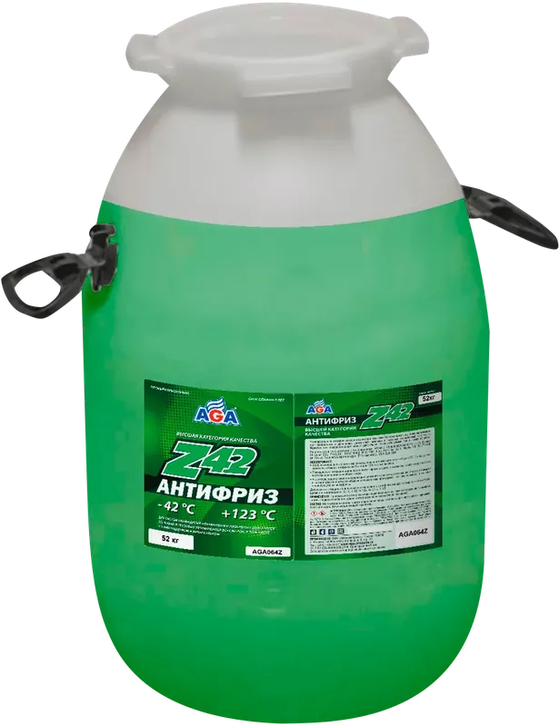 Антифриз  готовый к применению  зеленый -42С 52 кг AGA ANTIFREEZE AGA-Z42  PREMIX AGA. Артикул aga064z