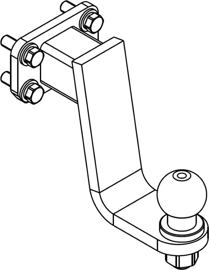 Фаркоп AvtoS для Haval H9 2017-2026. Артикул HV 05