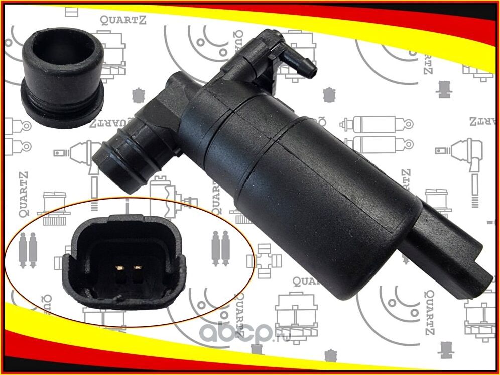 QZ6001549443 CITROEN C4 II (B7) 2009.11> Насос стеклоомывателя (Quartz). Артикул QZ6001549443