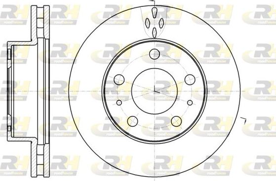 Тормозной диск RoadHouse передний для Fiat Ducato III 2006-2026. Артикул 61016.10