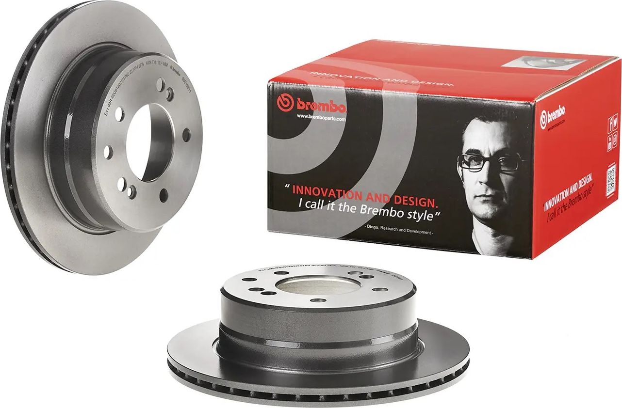 Тормозной диск Brembo PRIME LINE - UV Coated. Артикул 09.E168.11