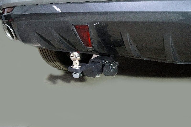 Фаркоп ТСС оцинкованный под американский квадрат для Changan UNI-K 2.0 4WD 2023-2026 (нерж. шар). Артикул TCU00371N